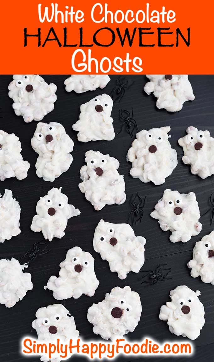 White Chocolate Halloween Ghosts