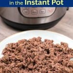 How to cook Frozen Ground Beef in the Instant Pot