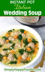 Instant Pot Italian Wedding Soup - Simply Happy Foodie