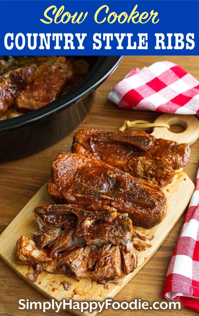 Slow Cooker Country Style Ribs - Simply Happy Foodie