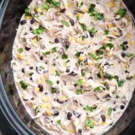 Mexican Shredded Chicken in a slow cooker
