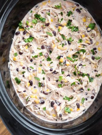 Mexican Shredded Chicken in a slow cooker