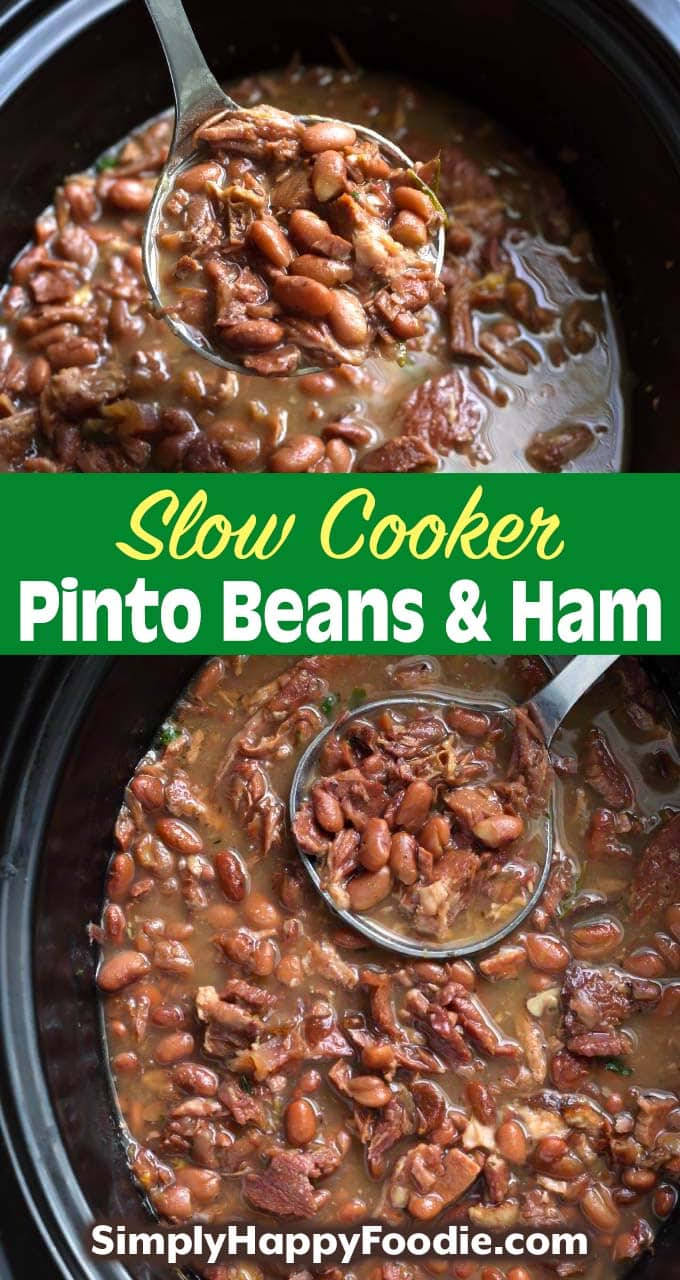 Slow Cooker Pinto Beans and Ham
