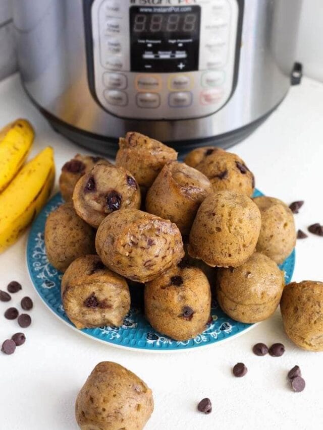 Banana Bread Bites in the Instant Pot Story Simply Happy Foodie