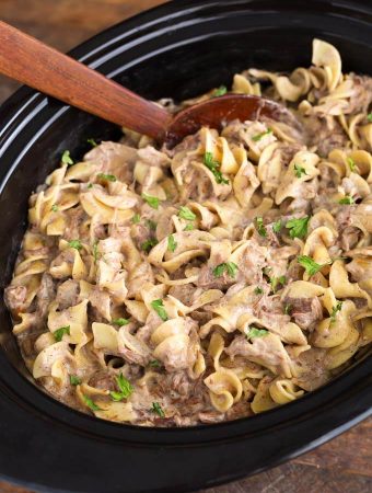 Slow Cooker Beef Stroganoff