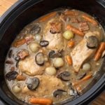 Coq Au Vin in Slow Cooker