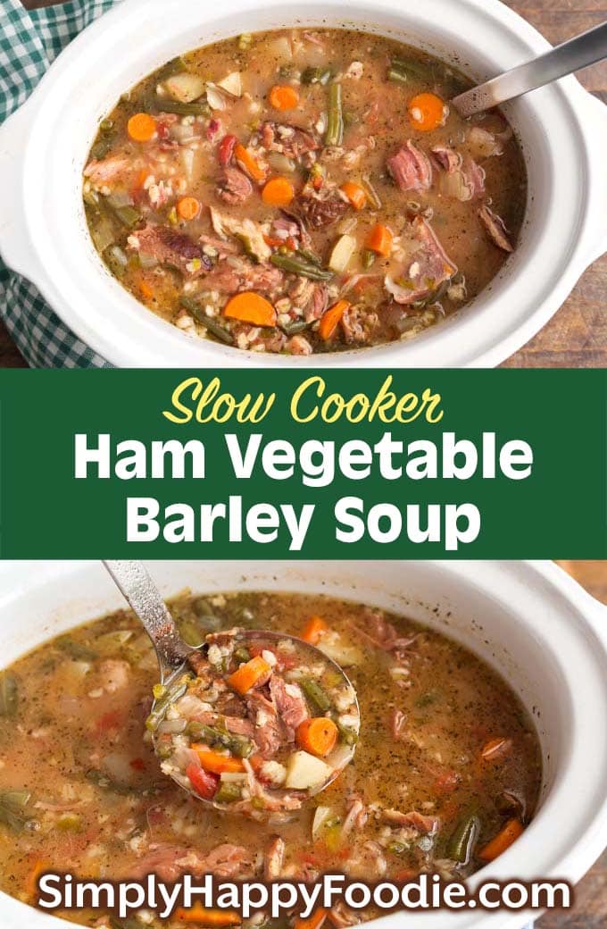 crock pot Ham Vegetable Barley Soup