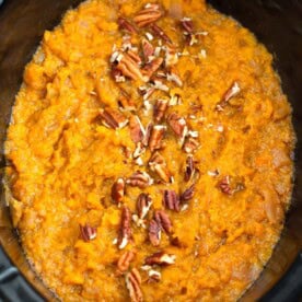Sweet Potatoes and Apples in slow cooker