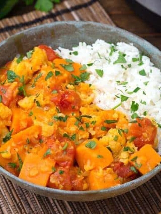 Instant Pot Red Curry Vegetables Story Simply Happy Foodie