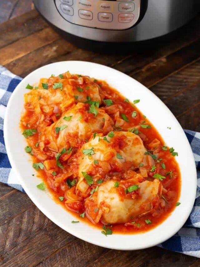 Stuffed Cabbage Rolls in the Instant Pot Story Simply Happy Foodie