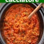 Chicken Cacciatore in a crock pot