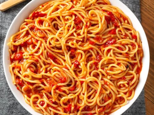Instant Pot Roasted Red Pepper Pasta Simply Happy Foodie