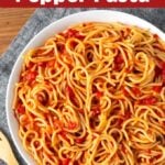 Instant Pot Roasted Red Pepper Pasta