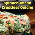 Instant Pot Spinach Bacon Crustless Quiche