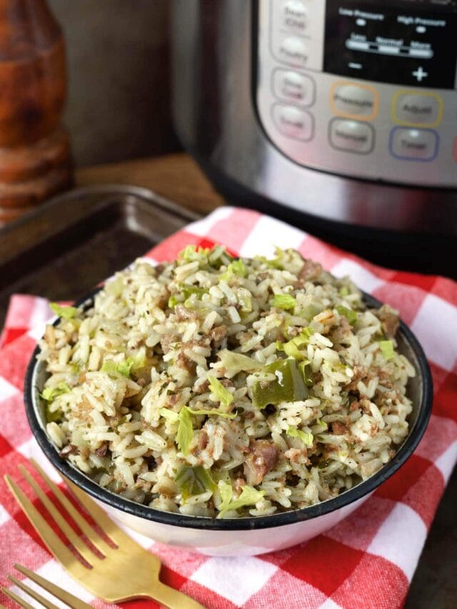 How to Cook Dirty Rice in the Instant Pot Story Simply Happy Foodie