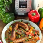 Instant Pot Sausage and Peppers pinterest pin