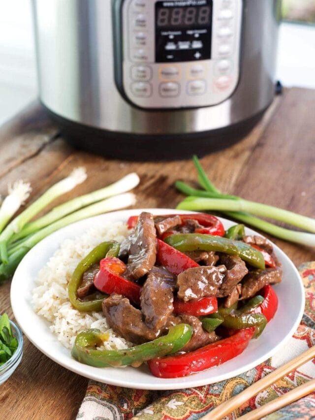 Pepper Steak in the Instant Pot Story Simply Happy Foodie