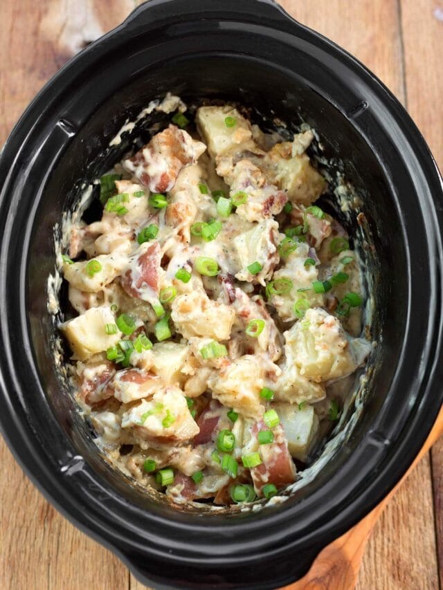 How to Cook Bacon Ranch Potatoes in Slow Cooker Story Simply Happy Foodie