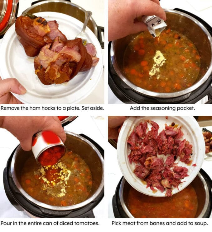 Bean Soup adding ingredients