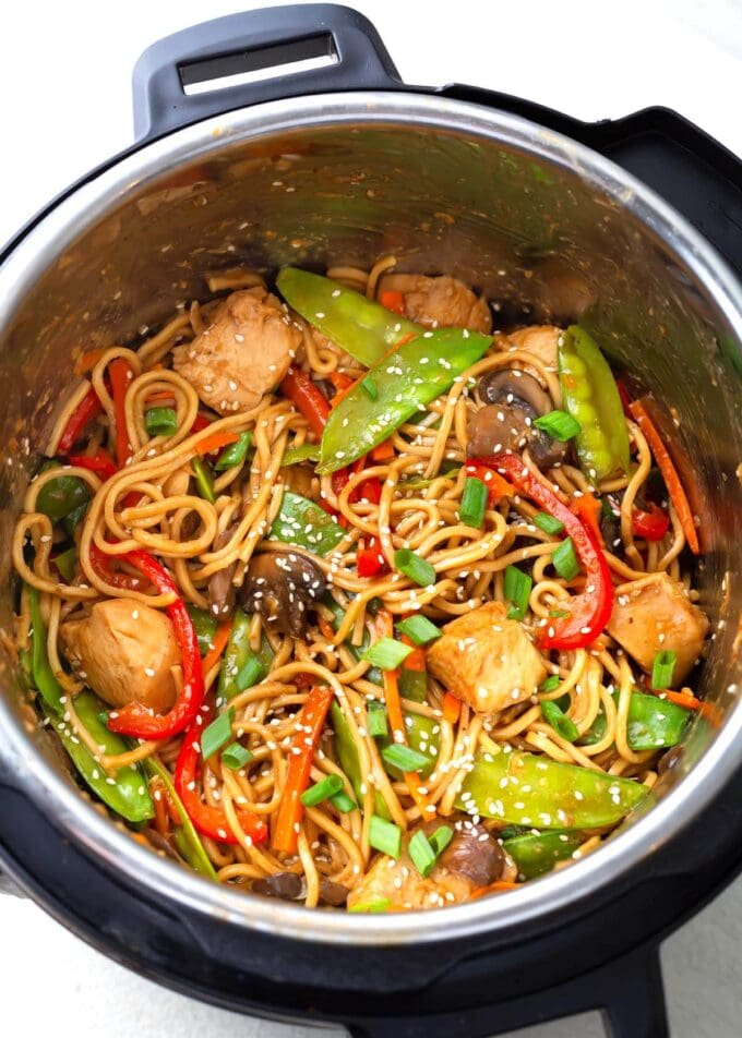 Instant Pot Lo Mein in the IP