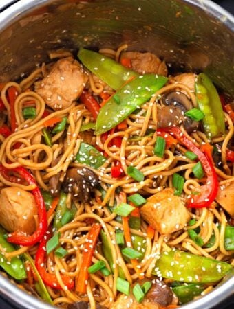 Instant Pot Lo Mein in the IP