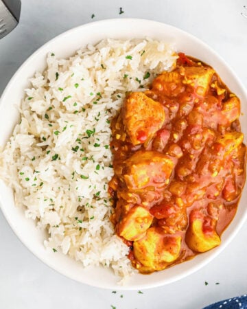 Instant Pot Chicken Curry with Coconut Rice