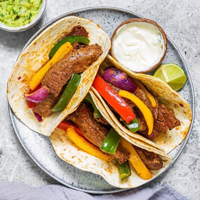 Air Fryer Steak Fajitas Simply Happy Foodie