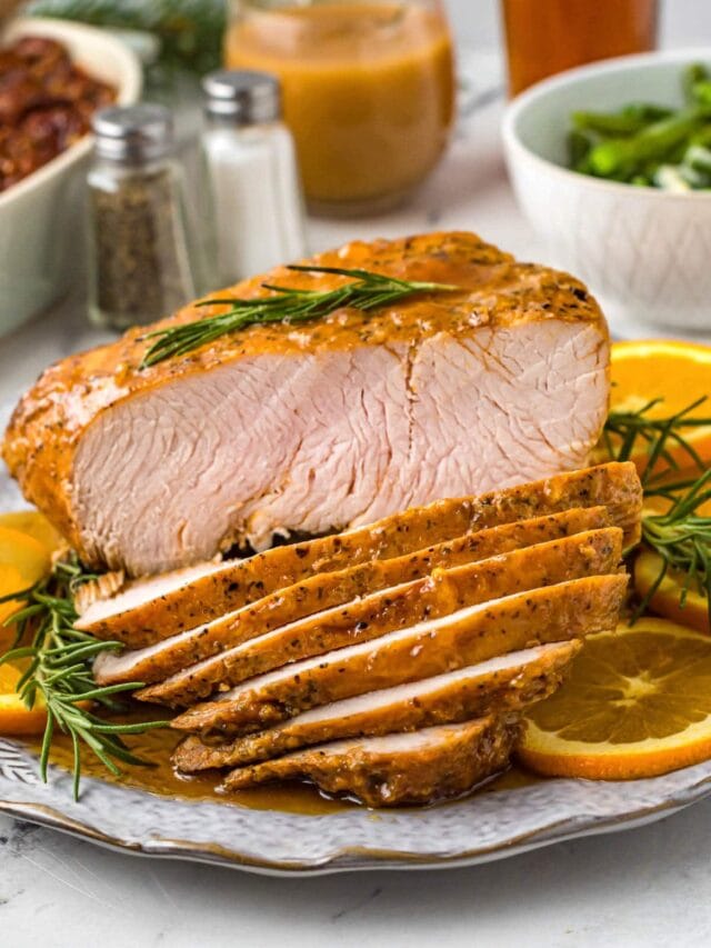 Air Fryer Turkey Breast with Orange Glaze Story Simply Happy Foodie