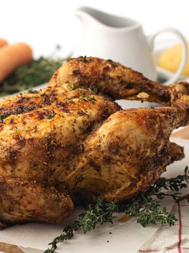 Easy Air Fryer Whole Chicken Story Simply Happy Foodie