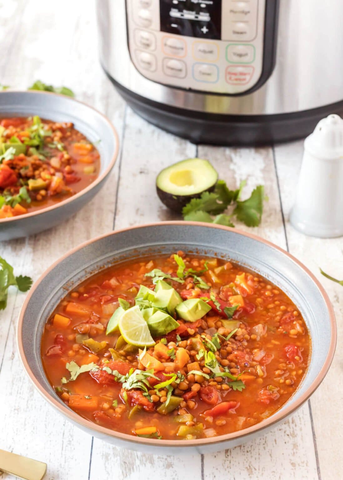 Instant Pot Lentil Chili Simply Happy Foodie