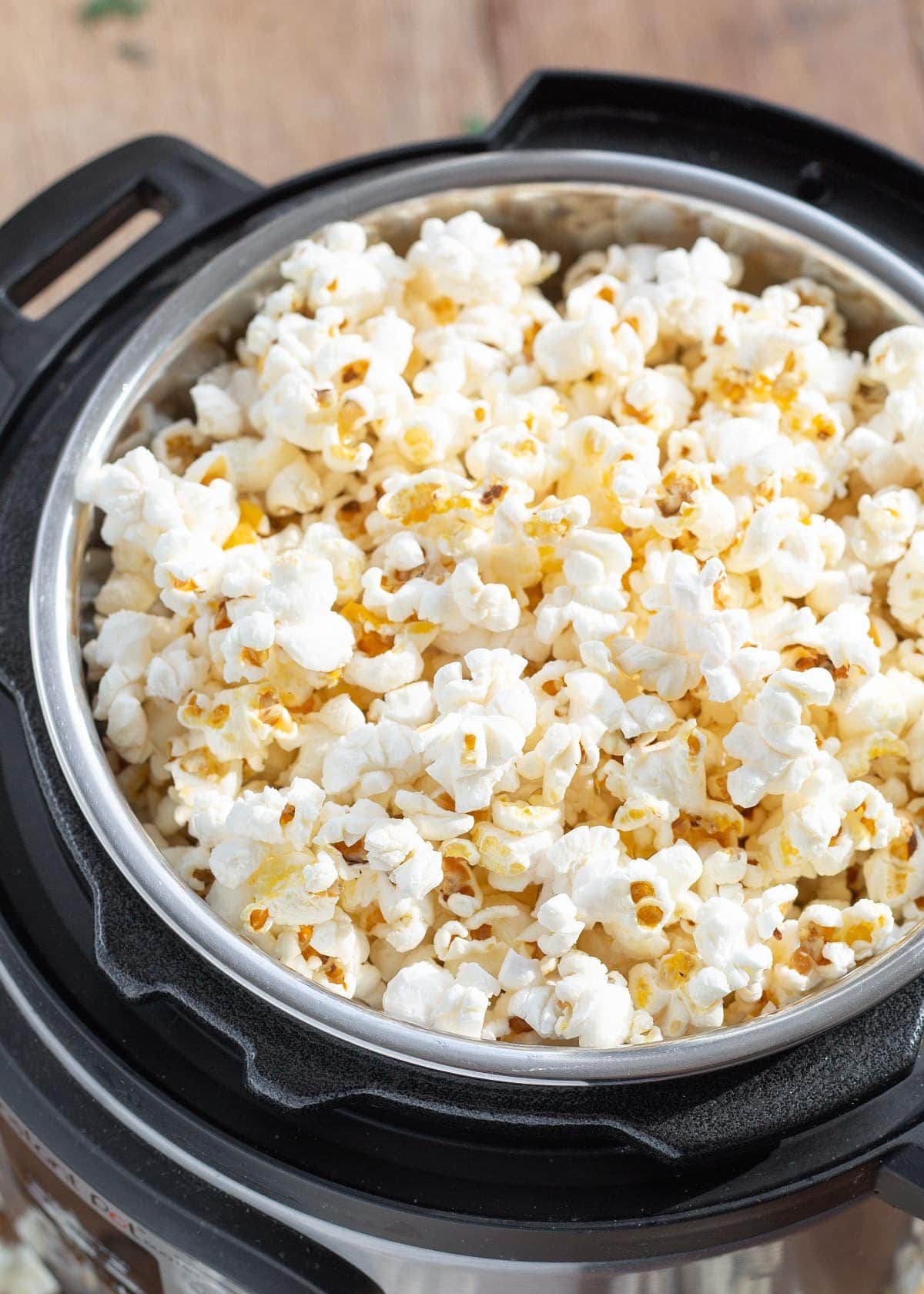 Instant Pot Popcorn in IP