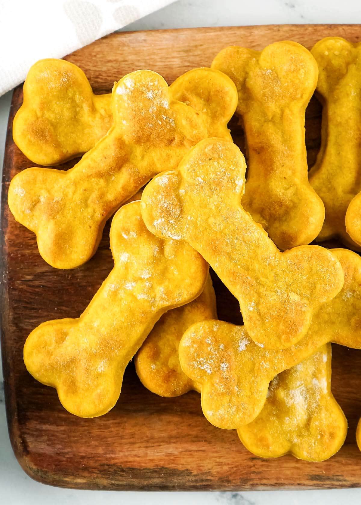 Air Fryer Dog Treats in a pile