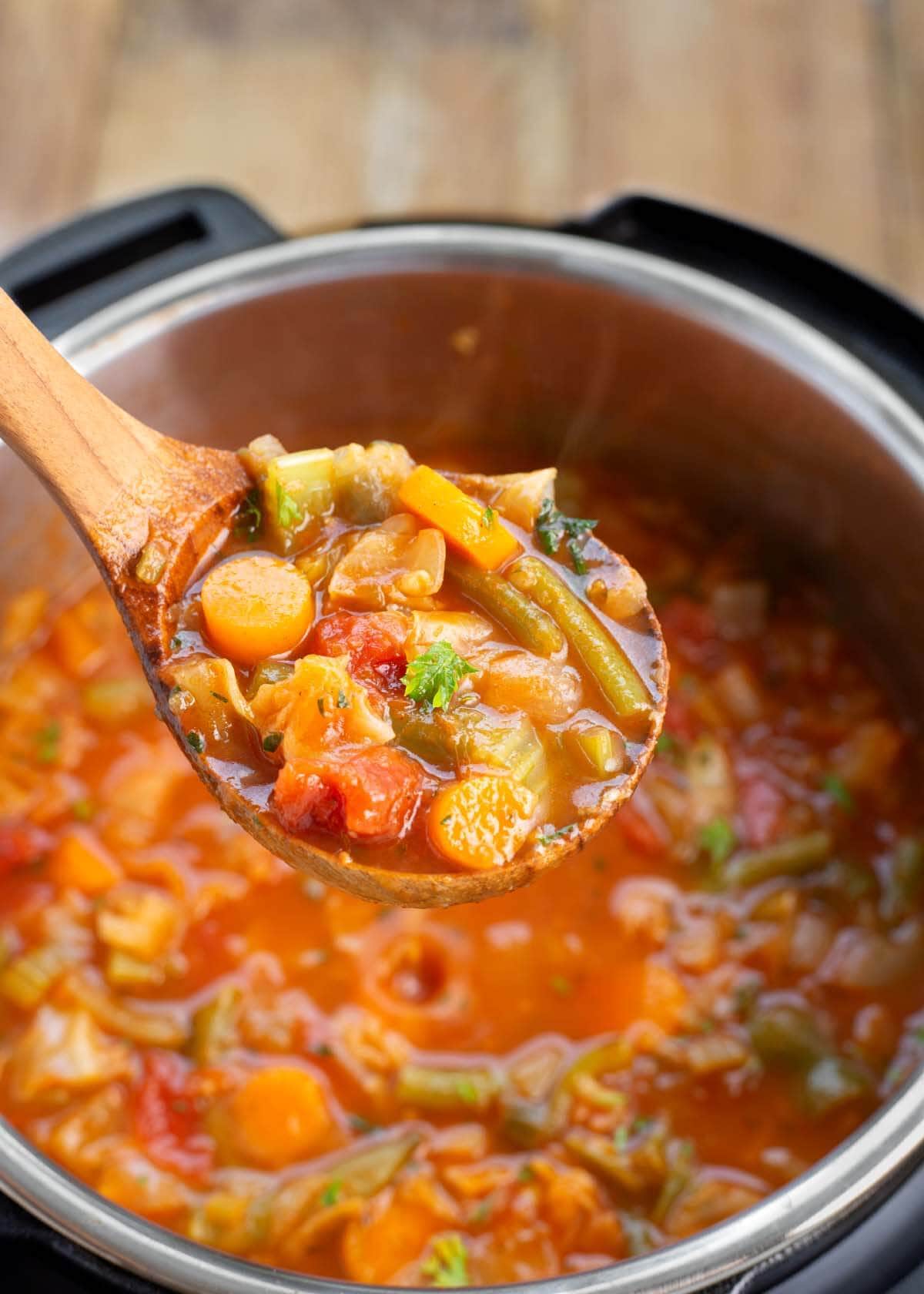 Cabbage Soup in a spoon.