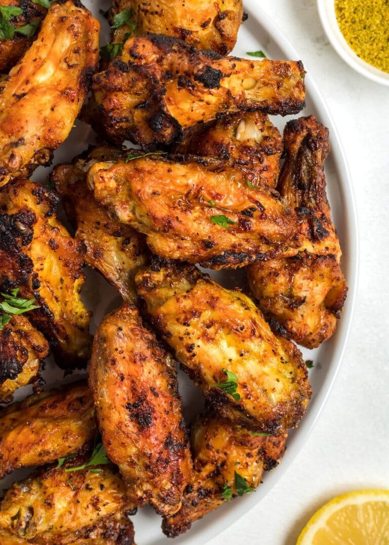 Air Fryer Lemon Pepper Chicken Wings Simply Happy Foodie