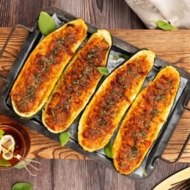 Cheesy Stuffed Zucchini Boats