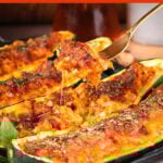 Cheesy Stuffed Zucchini Boats