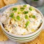 Baked Artichoke Jalapeño Dip in a bowl