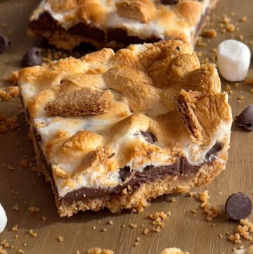 S'mores Bar on a wood board.
