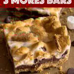 S'mores Bar on a wood board.