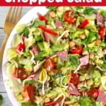 Italian Chopped Salad on white plate