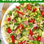 Italian Chopped Salad on white plate