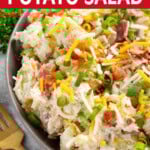 Loaded Potato Salad closeup