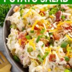 Loaded Potato Salad closeup