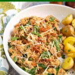 Slow Cooker Marry Me Chicken in white bowl
