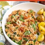 Slow Cooker Marry Me Chicken in white bowl