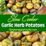 Slow Cooker Garlic Herb Potatoes