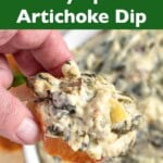 Slow Cooker Spinach Artichoke Dip