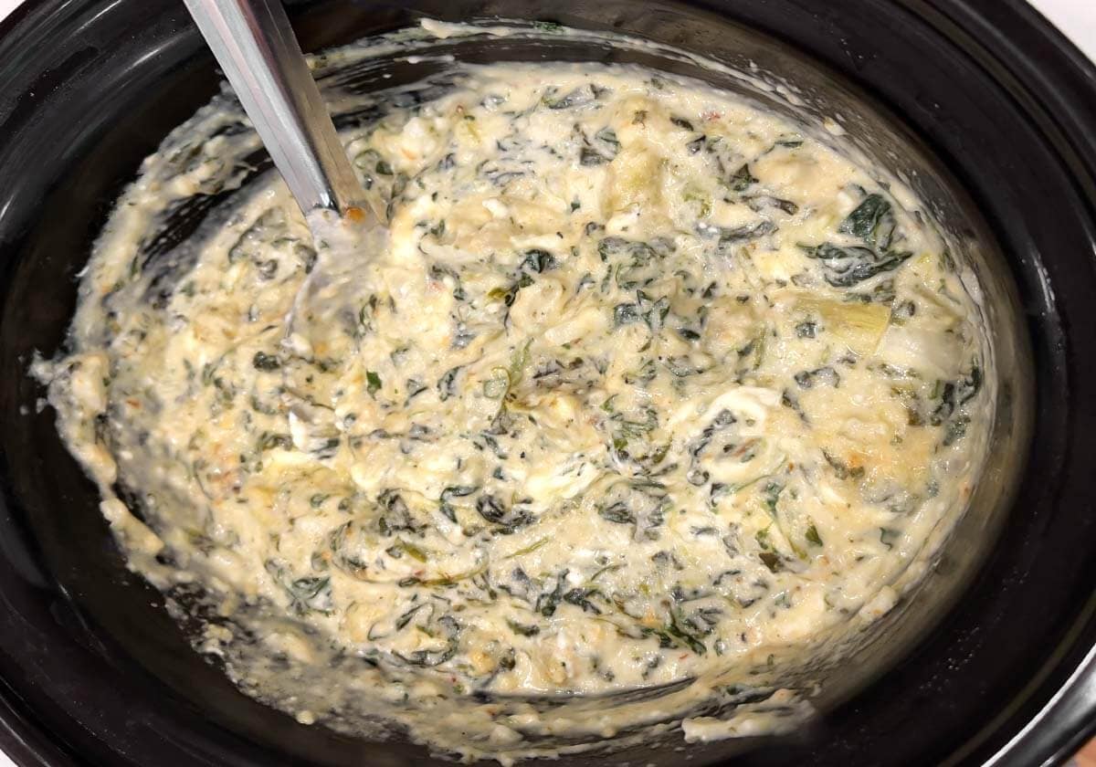dip cooked and stirred together in crock.