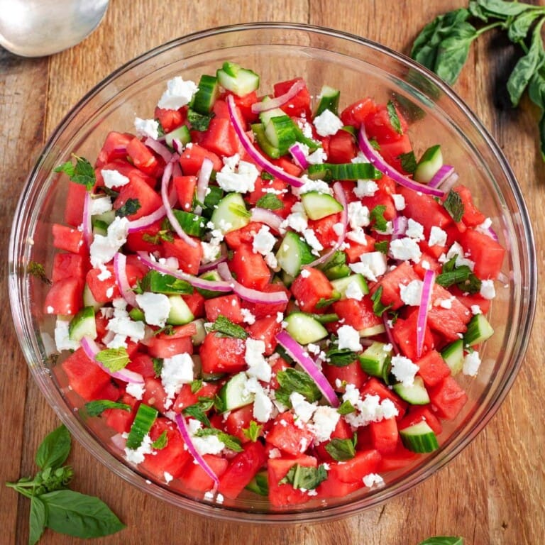 Watermelon Feta Salad Simply Happy Foodie Watermelon feta salad simply happy foodie