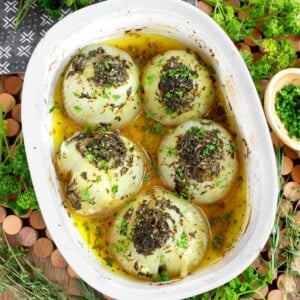 baked herbed onions
